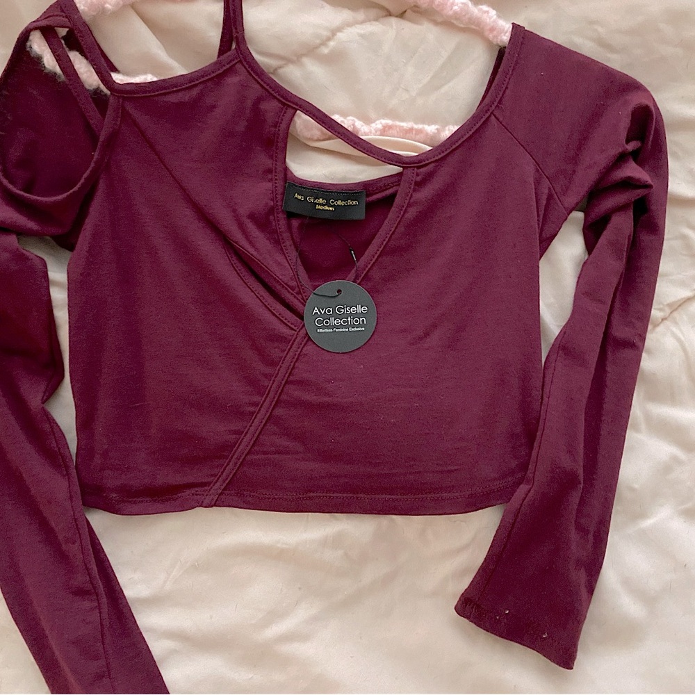 Cut-out shoulder top by Ava Giselle